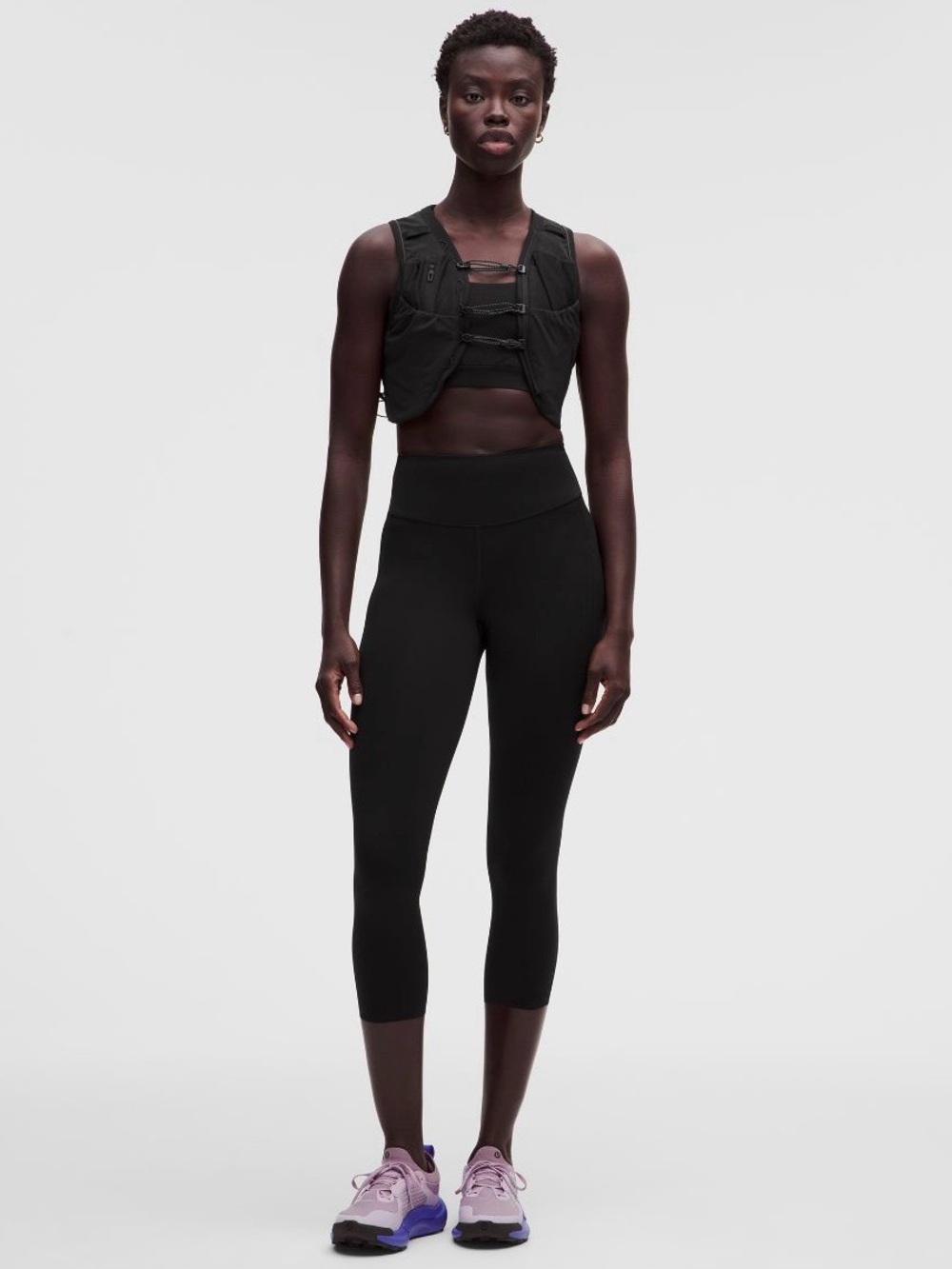 lululemon athletica Fast and Free 23 Black High-Rise Capri Leggings